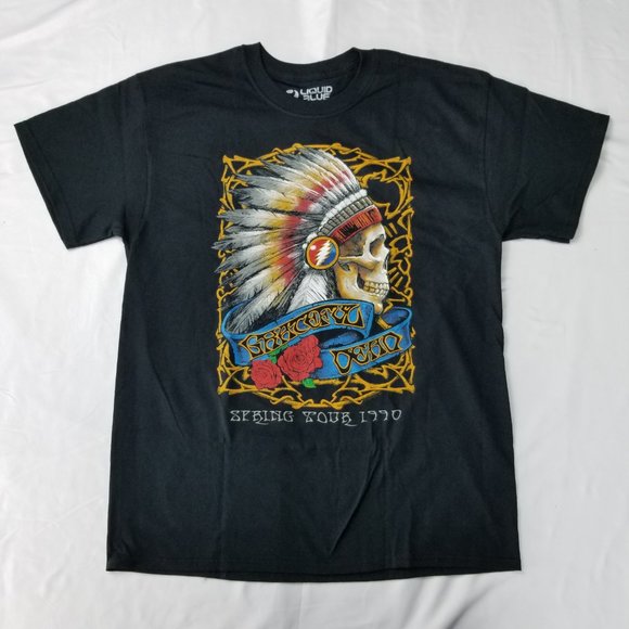 Grateful Dead Spring Tour 1990 Licensed T-Shirt - Picture 2 of 6
